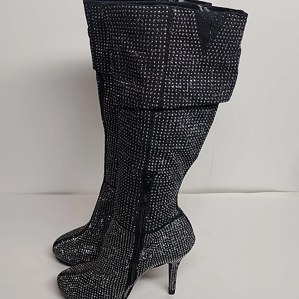 Andiamo black & silver boots 5